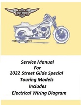 2022 Harley Davidson Street Glide Special Touring Models Service Manual - $25.95