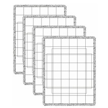 4 Pcs Sticky Non-Slip Flexible Gridded Stamp Mats Grid Sheets Low Stick ... - £15.73 GBP