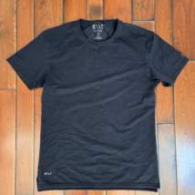 BYLT Premium Split Hem Lux Shirt Men&#39;s Size L Black Basic Crew Short Sleeve - $16.78