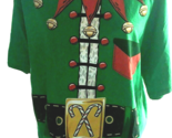 Unisex Dec. 25th XL Christmas Elf Shirt 48” Bust 29” Long Top Cute SKU 0... - $6.71
