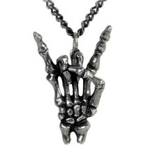 Alchemy Gothic Maloik Sign Of The Devil Horns Maschio Metal Music Neckla... - $28.45