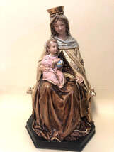 Our Lady of Mount Carmel 8" Statue, New from Colombia #L071 - $1,393.23 MXN