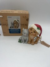 Jim Shore “Fur the Love of Christmas” Kitten And Puppy With Santa Hat Ne... - £19.69 GBP
