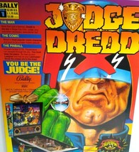 Judge Dredd Pinball FLYER Original 1993 NOS Foldout Artwork Sheet Sci-Fi  - $28.03