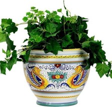 Cachepot Planter Vase RAFFAELLESCO Deruta Majolica Large Ceramic - £416.03 GBP