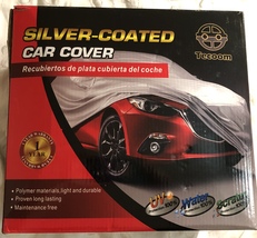 Tecoom Silver-Coated Car Cover UV Water Scratch Protection Small - Mid Size Cars - £27.42 GBP