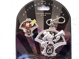 Disney Hollywood Studios 25th Anniversary Lanyard Medal &amp; Pin Set - £24.99 GBP