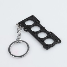 Engine Head Gasket Key Ring Metal Pendant black - £5.51 GBP