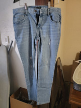 INC International Concepts Men&#39;s Skinny Blue Jeans Size 32  30 E22 - £21.57 GBP