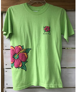 90s Vintage Puerto Rico Hibiscus Souvenir Tee Shirt Yth Large T-shirt Li... - $16.94