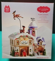 St. Nicholas Square &quot;Flight School&quot; Animated Lighted Santa&#39;s Reindeer 2021 New - £136.28 GBP