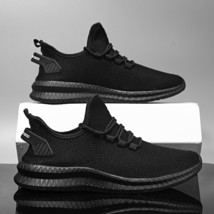 Men Shoes Breathable White Mens Sneakers Black 44 - £21.57 GBP