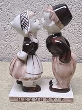Vintage HERSHEY'S Chocolate Girl Boy Figurine Souvenir Ceramic 1982 Gift... - $15.89