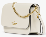 Kate Spade Madison Flap Crossbody Bag White Leather Chain Purse KC586 NW... - $98.99