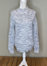 caslon NWOT women’s high neck pullover knit sweater Size S Grey X7 - £10.64 GBP