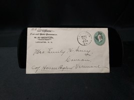1897 New Hampshire Fish &amp; Game Agent Envelope Fishing Hunting Lancaster NH - $19.64