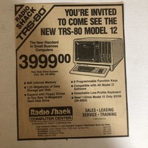 1983 Radio Shack TRS-80 Vintage Print Ad Advertisement  PA1 - $7.91