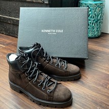 NEW KENNETH COLE Rhode Hiker Suede and Leather Lace up Men’s Hiking Boots Sz 7.5 - £78.85 GBP