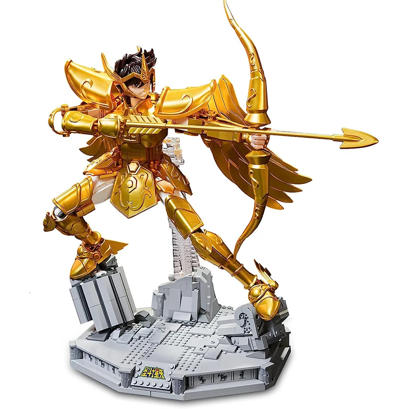 Pantasy Building Blocks Saint Seiya Joint Name Sagittarius Gold Cloth Puzz - £125.36 GBP