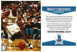Latrell Sprewell signed Golden State Warriors basketball 8x10 photo Beckett COA - £79.12 GBP