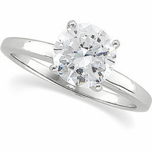 Round Natural Mined Diamond Ring 14k White Gold (1.01 Ct H VS2 Clarity) IGL - $3,677.40