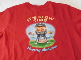 Tommy Bahama Mens Short Sleeve T Shirt S It's Glow Time TEE 15069-Scooter Red - $28.30
