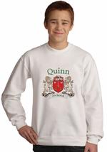 Quinn Irish coat of arms Sweatshirt in White - £23.66 GBP
