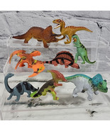 Dinosaur Mini Figures Mixed Lot Of 8 Prehistoric Dinos Triceratops Raptor  - $14.84