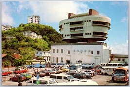 Postcard Peak Tower Restaurant Hong Kong on blueish card - $5.05
