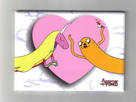 Adventure Time Lady Rainacorn and Jake Over A Heart Refrigerator Magnet, NEW - £3.15 GBP