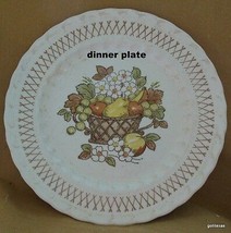 Vintage Mid Century Metlox Vernonware Dinner Plate Fruit Basket 10 7/8&quot; - £11.68 GBP