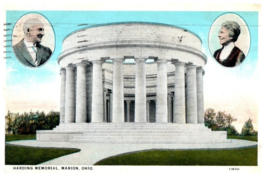 Harding Memorial Marion Ohio Postcard Posted 1928 - £20.66 GBP