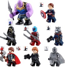 8pcs Marvel Avengers Endgame Thanos Hawkeye Thor Nebula Black Widow Minifigures - £15.22 GBP