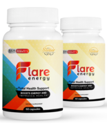 2 Pack Flare Energy, total health support and boosts energy-60 Capsules x2 - £56.31 GBP