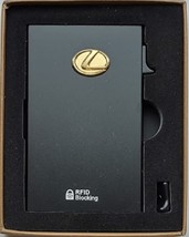LEXUS 3d gold logo Slim  Minimalist Pop Up Wallet RFID Blocking With Cas... - $38.61
