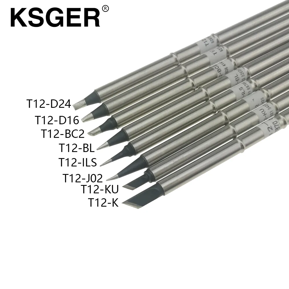 Ksger T12-BC2 K Ils J02 Ku Bl D16 D24 XA-Grade Soldering Tip For Hakko FX951 T1 - £53.74 GBP