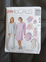 #4318 McCalls Misses Nightgown Nightshirt Tops Pants Shorts Sewing Pattern Lg-XL - £10.45 GBP