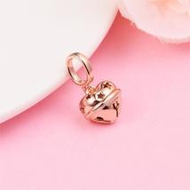 2022 Winter Release 14k Rose Gold-Plated Moments Festive Bell Dangle Charm  - £13.18 GBP