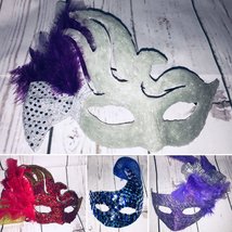 Masquerade Mask Party Halloween Handmade - £11.71 GBP+