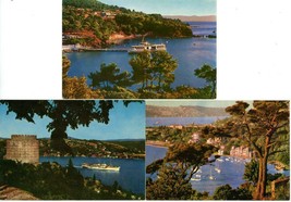 3 Postcards Turkey Istanbul Bosphorus Bay of Bebek Ships Harbor Unposted - $4.50
