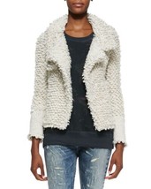 IRO Caty Jacket Looped-Knit Cream Women’s Size 40 (US 8) $558 - £148.36 GBP