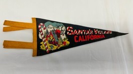 Vintage Santa’s Village California Souvenir Felt Pennant 12” - $29.65