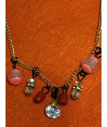 Zircon-Coral-Glass construct choker.C.2024 - $304.63 MXN