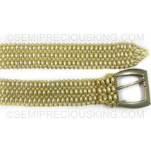 Freshwater Pearl Waist Belt Handmade Off White Color 35 Inch Excellent Quality U - £107.06 GBP