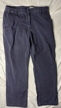 Carhartt Flame Resistant Uniform Pants Men 38x32 Blue 371-20 Cotton Nylo... - $15.00