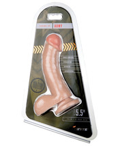 Major Dick Curved W/balls &amp; Suction Cup Army - £17.31 GBP