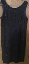 Little Black Dress Beaded Party Holiday Formal NWT Size M-L - £67.03 GBP
