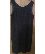 Little Black Dress Beaded Party Holiday Formal NWT Size M-L - $84.11