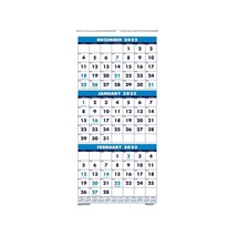 2023 House of Doolittle 26&quot; x 12.25&quot; Three-Month Wall Calendar White/Blue - £24.08 GBP