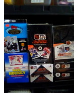 Huge Bulk Lot of 114 Unopened Old Vintage NHL Hockey Cards in Wax Packs NEW - £14.14 GBP